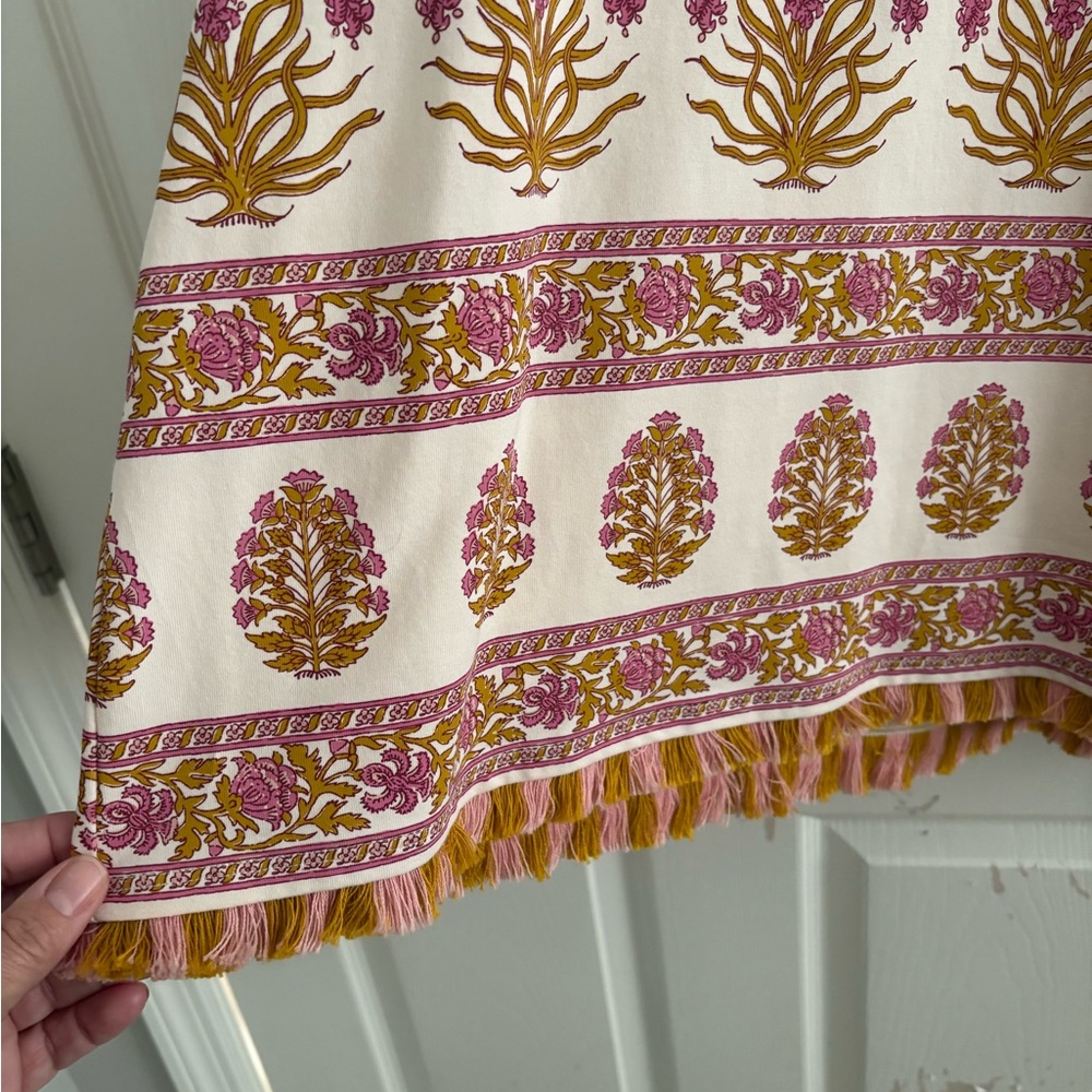 Spartina 449 Cream Fall dress with matching scarf - Picture 2 of 3